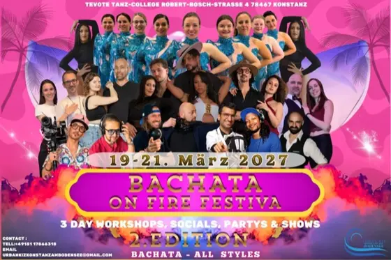 Bachata On Fire Festival am Bodensee 2027 (2nd Edition) – Konstanz