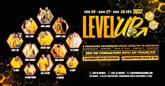 Level'UP Bachata Festival Lyon 2027 – Chaponnay